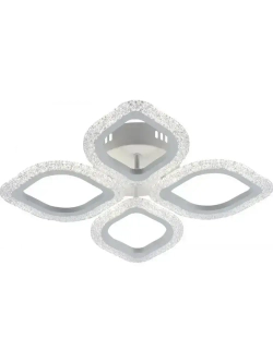 Люстра потолочная светодиодная с пультом ДУ Rivoli белая 56Вт 2800-6300К, светильник на кухню, в детскую, в спальню