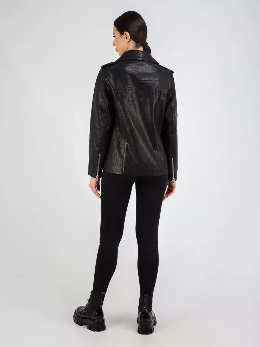 Кожаная куртка демисезонная косуха