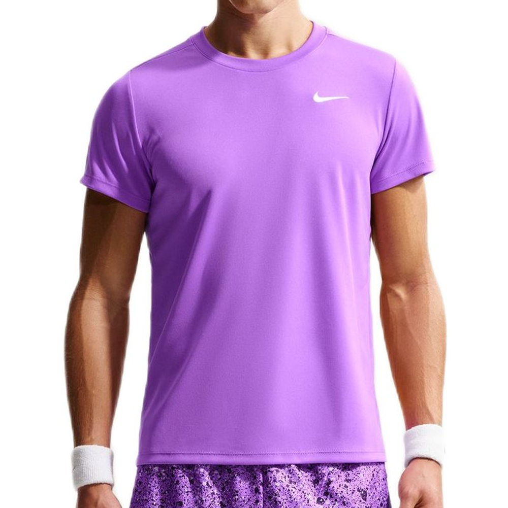 Мужская теннисная футболка Nike Court Victory - bright violet/white
