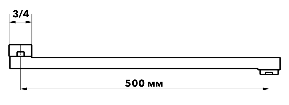 Излив плоский 500мм нерж. ESKO арт.ESPL500L