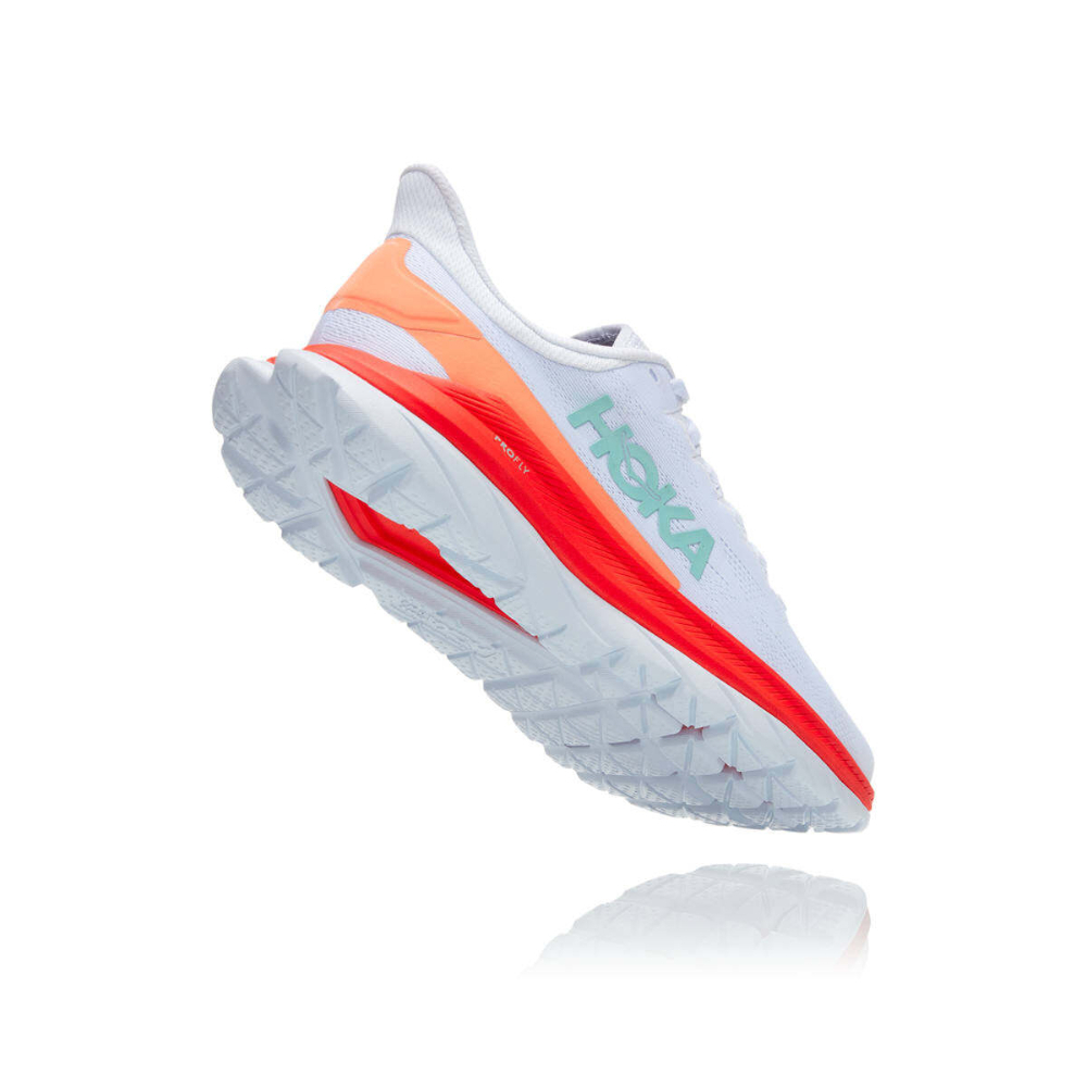 Кроссовки женские HOKA W MACH 4 White / Fiesta