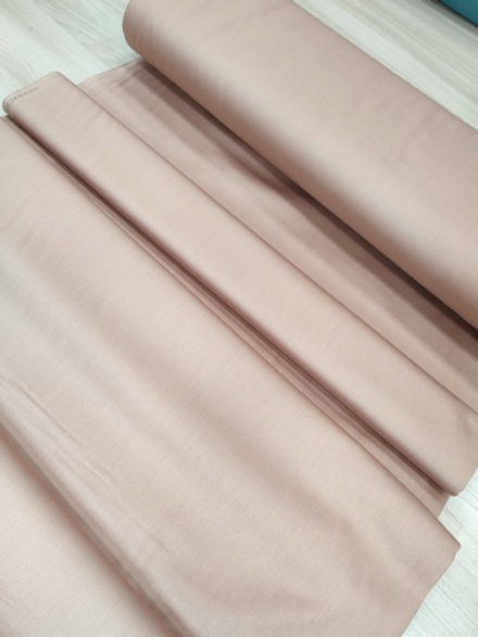 Ткань сатин премиум однотонный "Охра жемчужная"