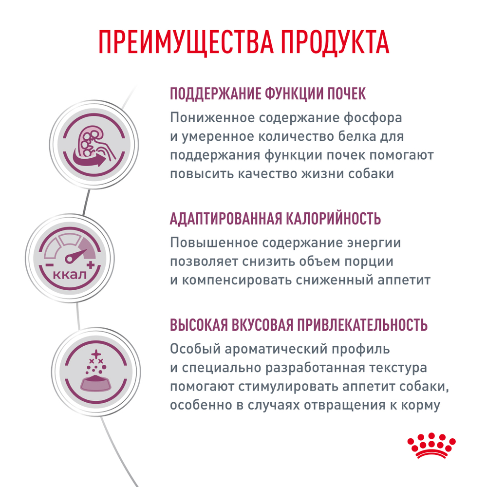 ROYAL CANIN Renal Диетический корм для собак при хронической почечной недостаточности, 2 кг