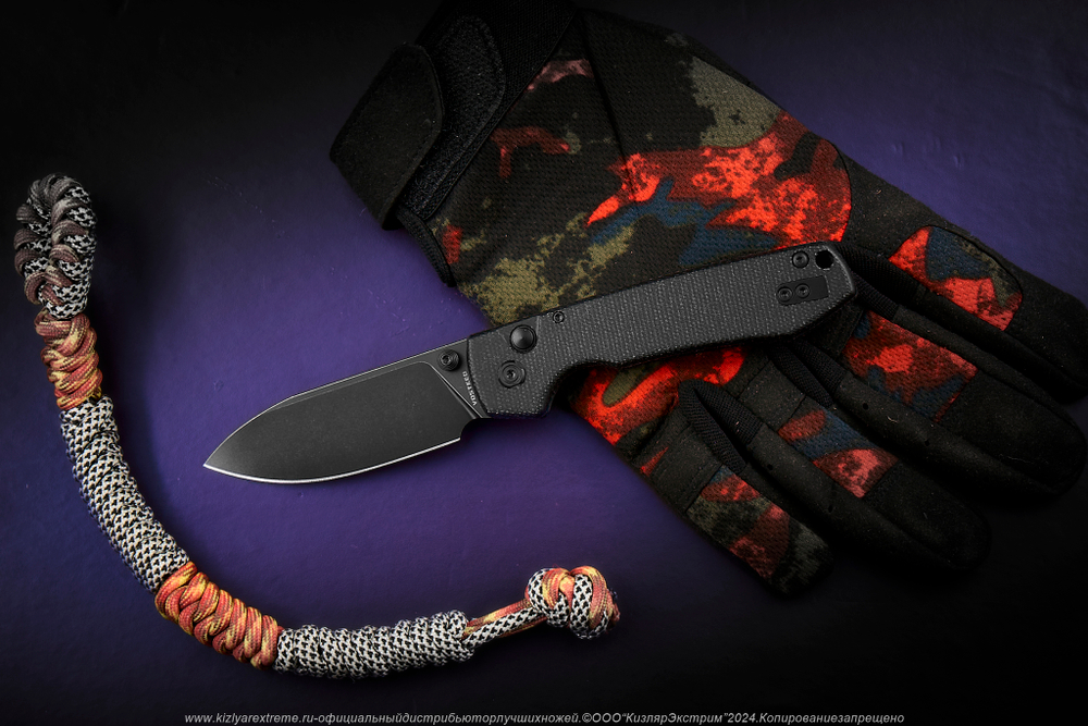 Нож Vosteed Raccoon сталь 14C28N Black Stonewash рукоять Black Micarta