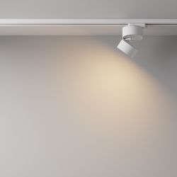 Трековый светильник для однофазного шинопровода светодиодный Maytoni Unity Onda TR007-1-12W3K-W