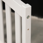 Бортик для кровати односпальной 90х200 Буфалина от падения из массива сосны, белый