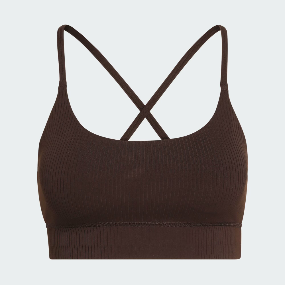 Спортивный бюстгальтер adidas All Me с легкой поддержкой из рибаны - ADIDAS