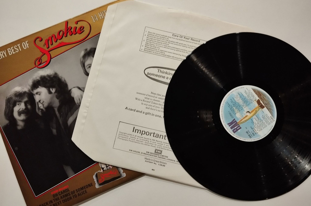 Винтажная виниловая пластинка LP Smokie The Very Best Of Smokie (UK 1980)