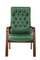 Кресло Бюрократ T-9928WALNUT-CF зеленый кожа на ножках дерево