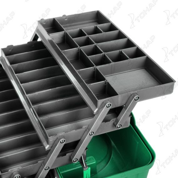 Ящик для инструментов трехполочный зеленый (T-HS-3TTB-G) Helios