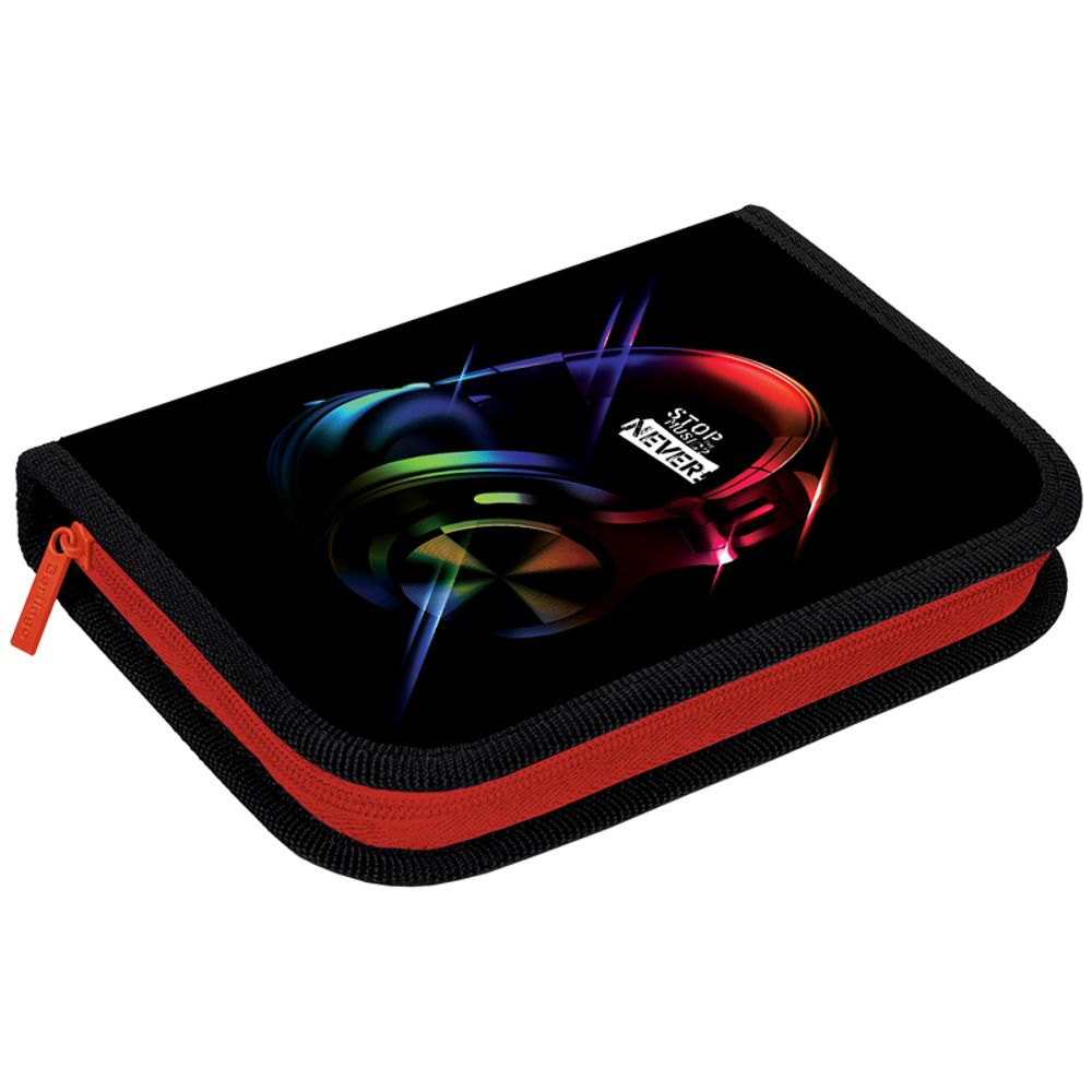 Пенал 1 отделение 200х140х40 Berlingo Music, откидная планка, ткань