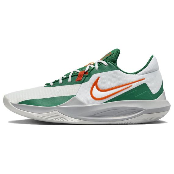 NIKE Precision 6 Баскетбольные кроссовки Низкие Белые Зеленые Оранжевые Унисекс