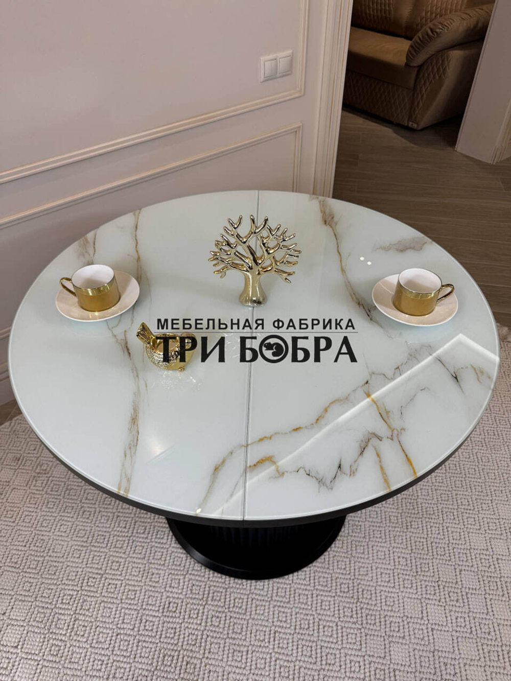 Стол кухонный "Орион", белый кварц