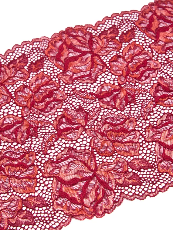 03-242 Кружево эластичное 23 см, марсала