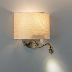 Citilux Декарт CL704306 Бра с бежевым абажуром и диммером