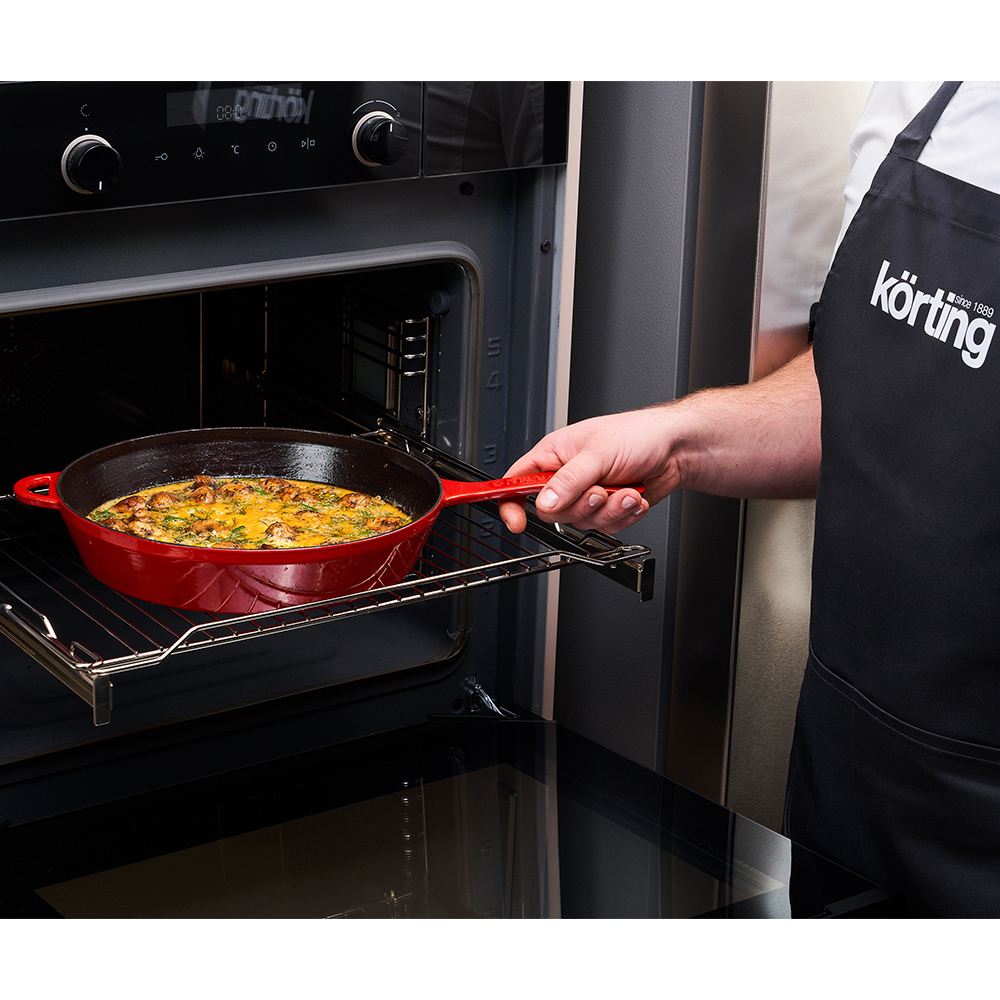 Чугунная сковорода с крышкой Korting K 1228 R фото 6