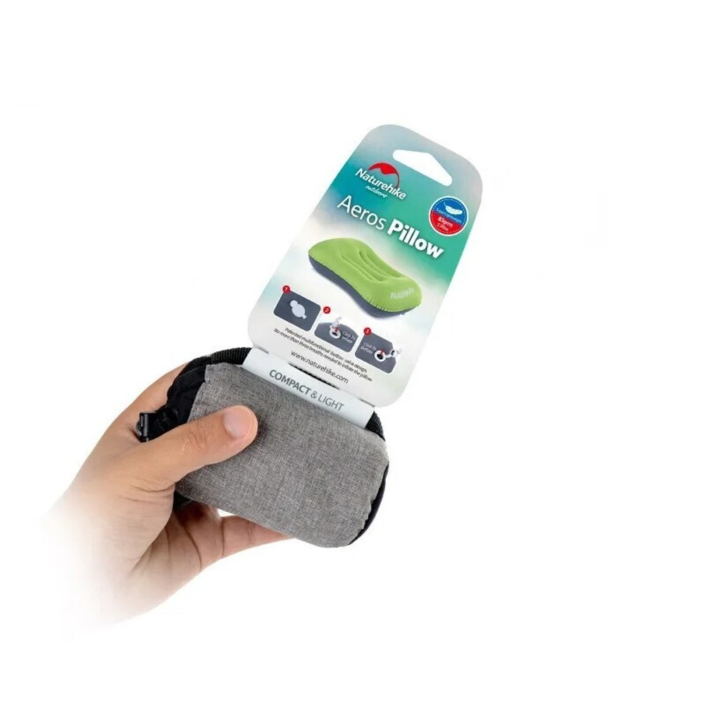 Подушка Naturehike aeros NH17T013-Z надувная, артикул NH17T013-Z, цвет бирюзовая. Под заказ.