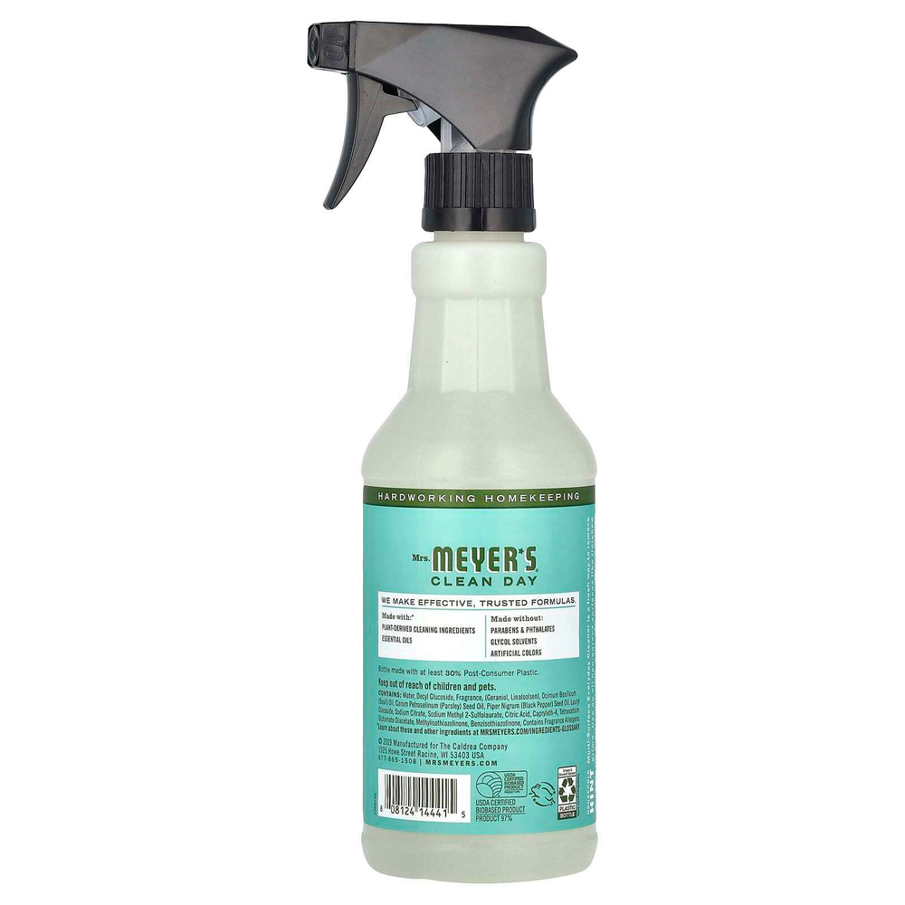 Mrs. Meyers Clean Day, универсальное повседневное чистящее средство, аромат базилика, 473 мл (16 жидк. унций)