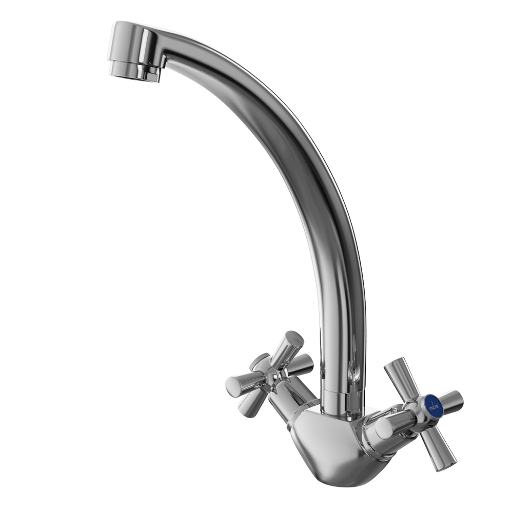 Смеситель для кухни 1/2 кер. MIXLINE ML09-032 высокий излив п/гайку (без подводки)