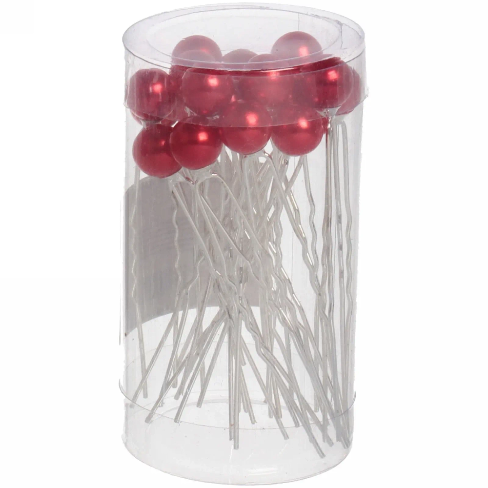 Шпильки для волос в тубе 20шт «Hair Beauty», классика, микс 4 цвета, d-0.8см