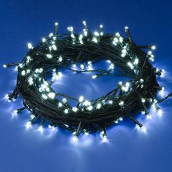 ULD-S2000-200-DGA WHITE IP20 Гирлянда светодиодная. 20м. 200 светодиодов. Белый свет. Провод зеленый. ТМ Uniel