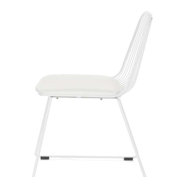 Стул Vivo белый с мягкой подушкой