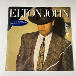 Винтажная виниловая пластинка LP Elton John Breaking Hearts (USA 1984) (Sealed)