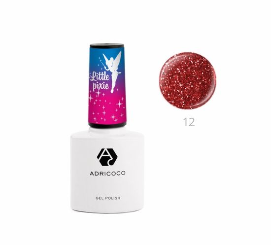 Гель-лак ADRICOCO Little PIXIE №12 - Аленький цветочек  (8 мл.)