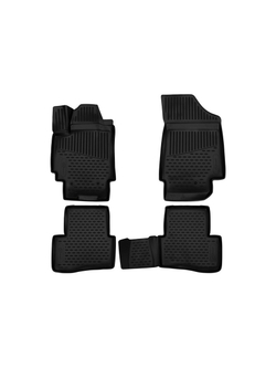 Коврики в салон для HYUNDAI Creta (I, Ip), 2016-2021, 4 шт. (Повышенная устойчивость, повышенная износостойкость) FORMAT.3D2063210K