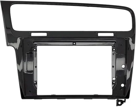 Магнитола для Volkswagen Golf 7 2012-2020 (рамка черный глянец) - Teyes LUX ONE ROUND монитор 12.3" 2K QLED на Android 10, CarPlay, 4G SIM-слот