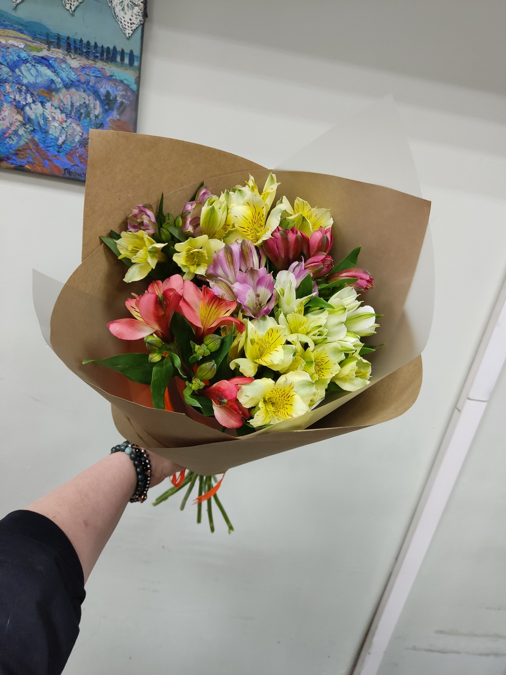 Альстромерия микс 9 штук