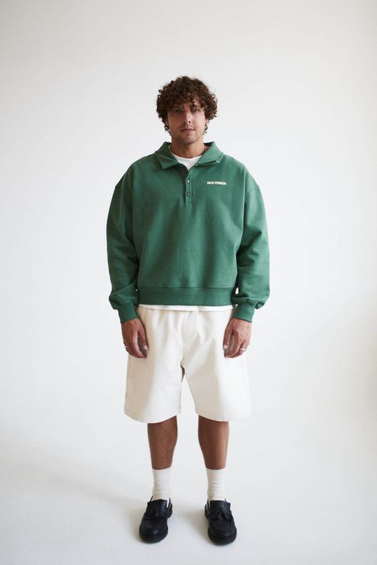 Свитшот поло, зеленый / Nice Person Club