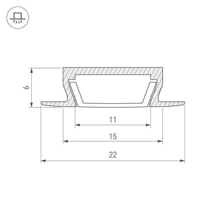 Профиль Arlight MIC-F-2000 ANOD Brown Deep 017655