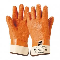 Нефтеморозостойкие перчатки, ПВХ покрытие с рельефом крошка, Arcticus 2603 STW