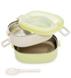 GAEM Home HM-01/10-B Ланч-бокс двойной 1250 мл с ложкой