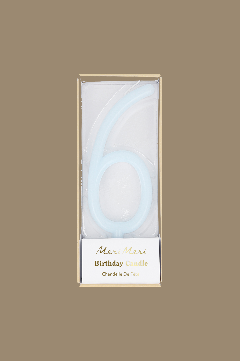 Свеча-цифра тонкая, в ассортименте