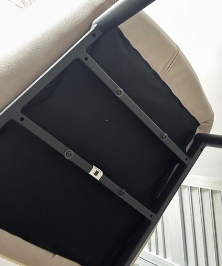 Стул VOLCANO Белый Wales-101, ткань / светло-бежевый Maison 09, экокожа/ черный каркас