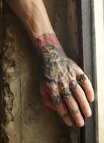 Кольцо Rough Jwlry Flow Oxyd темное