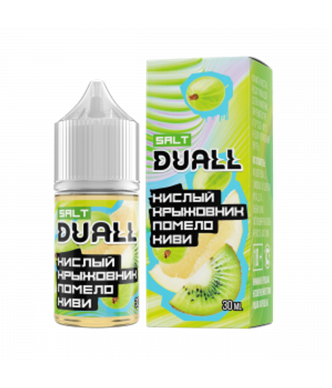 Жидкость Duall, 30 мл, Light Кислый крыжовник, помело, киви