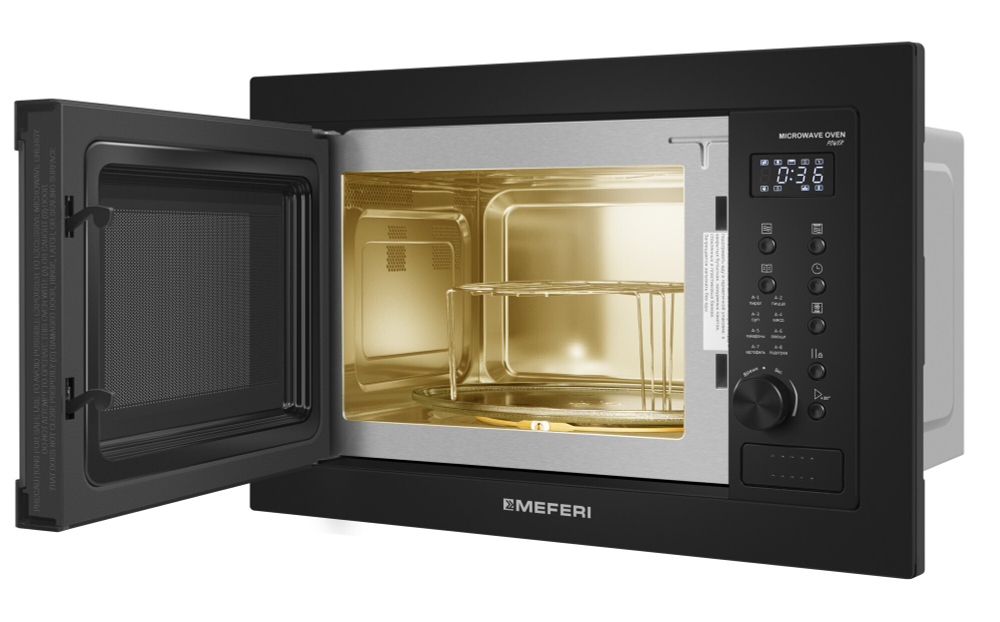 Встраиваемая микроволновая печь Meferi MMO6025BK POWER фото 7