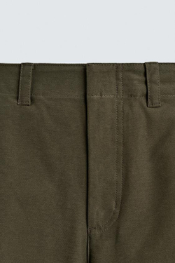 ZARA БРЮКИ BALLOON FIT, ХАКИ