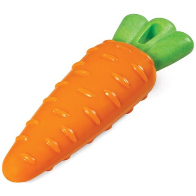 Игрушка "Морковка" с пищалкой 20 см (термоплатичная резина) - для собак (Triol)