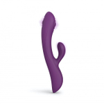 Фиолетовый вибратор-кролик Bunny & Clyde - 22,5 см. (Цвет: фиолетовый)