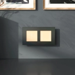 Рамка на 2 поста AluMax (черный алюминий) W0023508