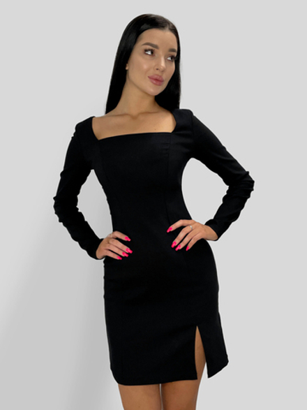 Платье By Style Janetta прямое на молнии сзади с квадратным вырезом на груди