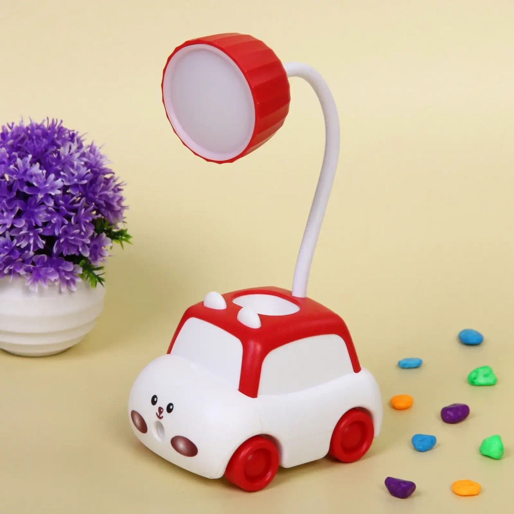 Настольная лампа «Sweet - Машинка» 9.5*7.5*21 см LED, USB 3w 5v, Красный