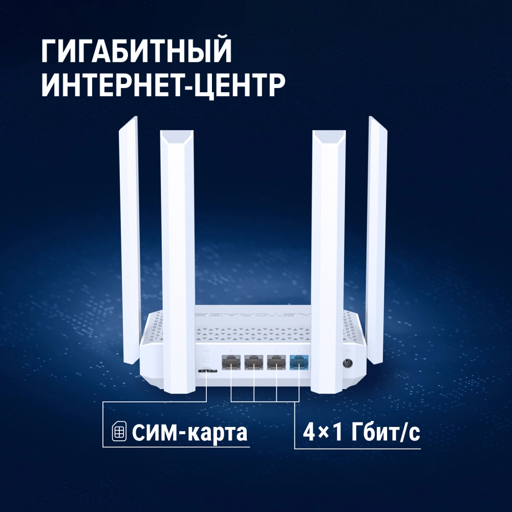 Роутер беспроводной Keenetic Netcraze Speedster 4G+