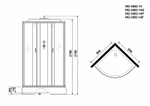 Душевая кабина Niagara Classic 80x80 NG-3503-14P без гидромассажа