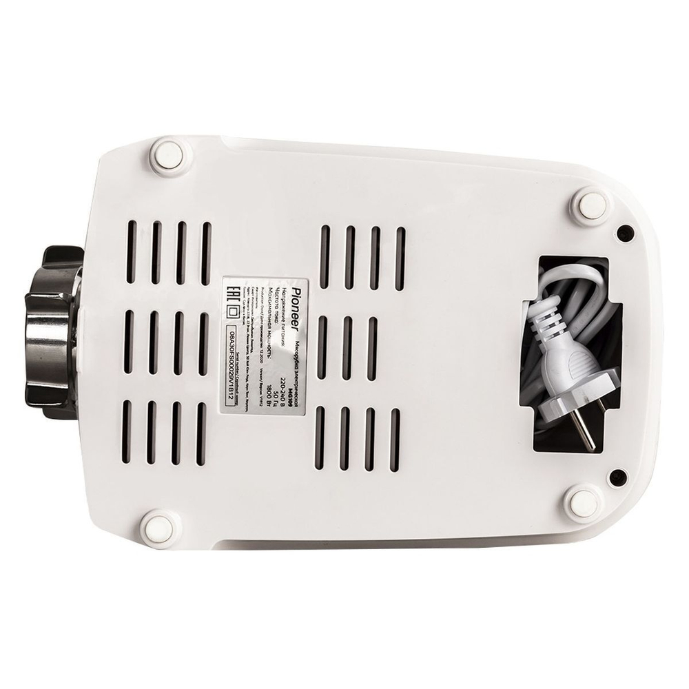 Мясорубка электрическая Pioneer, MG109, 1800 Вт, реверс, 1.8 кг/мин, металл, пластик, 4насад, для ко