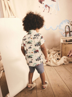 Рубашка с коротким рукавом для мальчика Next E95-433, Белый